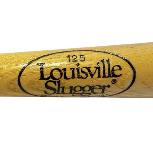 Vtg Louisville Slugger 2002 #125 Mini Wood 16” Baseball Bat Made In Kentucky USA - Picture 3 of 7